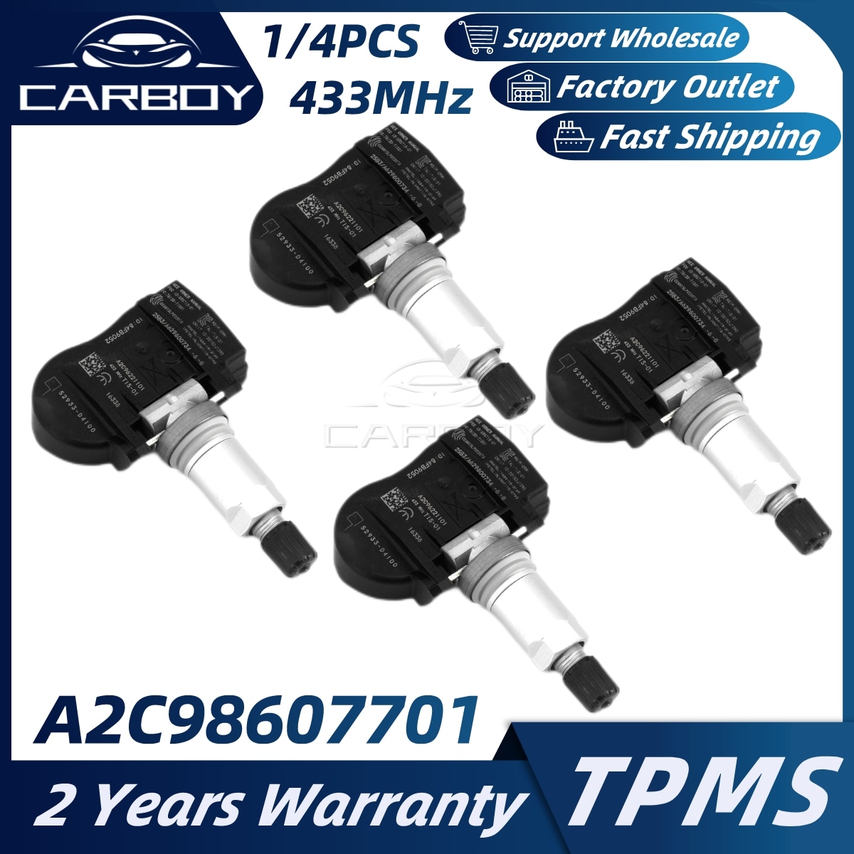 TPMS ڵ Ÿ̾ з  ,  Ʈ Ƽ  Ʈ ̿ ڳ ׷ K5 , A2C98607701 52933-D9100, 433MHz
